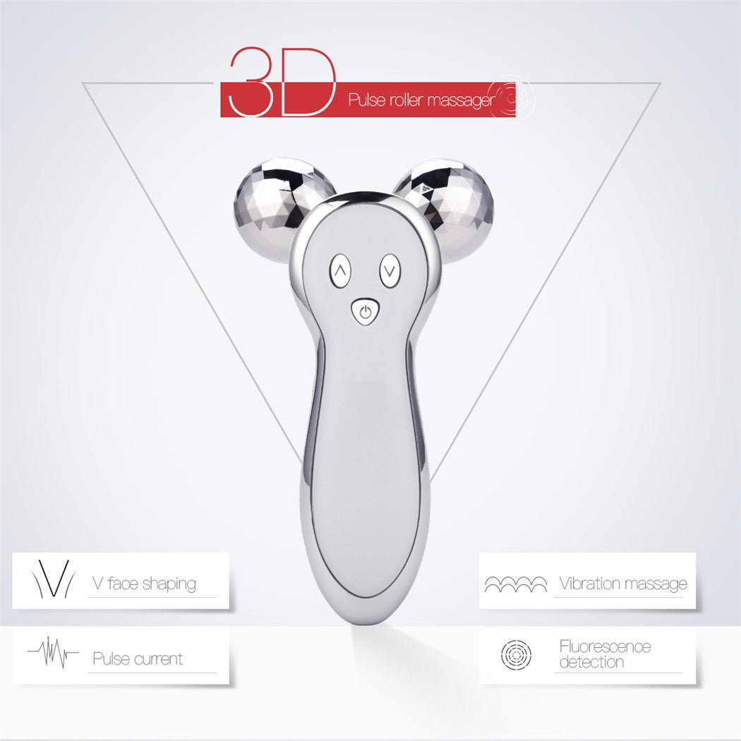 3D V-Face Ball Roller Massager | Facial Lifting & Firming Tool - Sally Makeup Accessories