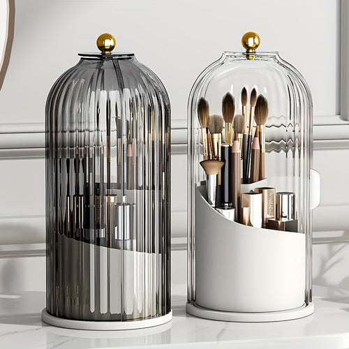 360 Rotating Makeup Organizer with Clear Cover - Sally Makeup Accessories