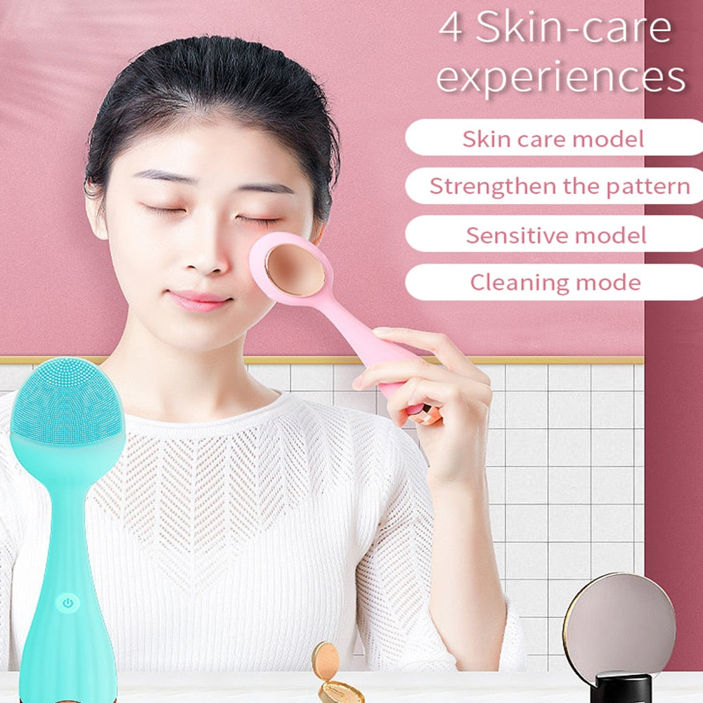 Electric Facial Cleansing Brush – Sonic Face Brush for Deep Makeup Removal