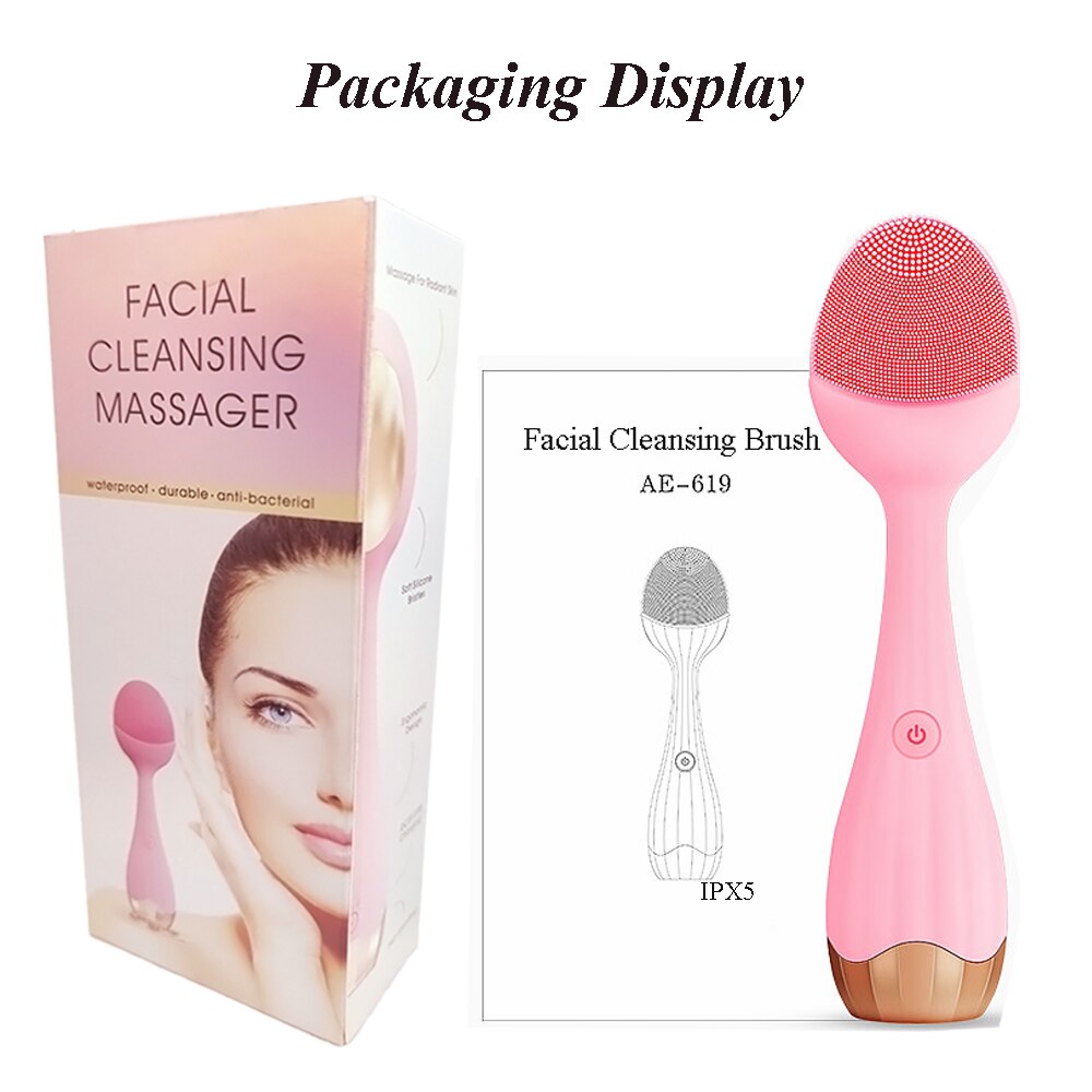 Electric Facial Cleansing Brush – Sonic Face Brush for Deep Makeup Removal