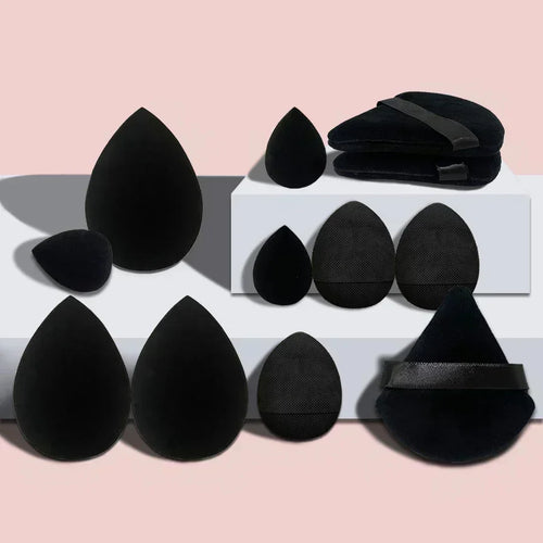 12Pcs Makeup Sponge Blender Beauty Egg Set Foundation Sponges Liquid