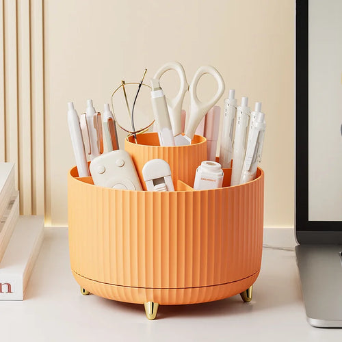360 Rotating Makeup Desktop Cosmetic Storage Box Organizer Large - Sally Makeup Accessories