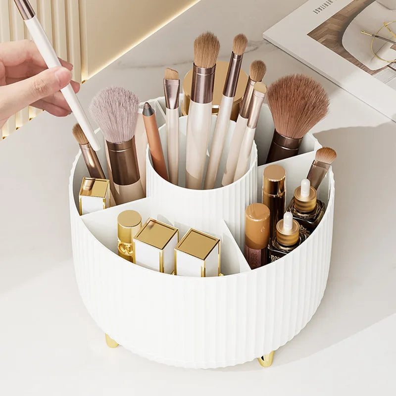 360 Rotating Makeup Desktop Cosmetic Storage Box Organizer Large - Sally Makeup Accessories