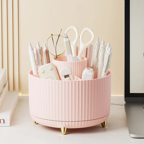360 Rotating Makeup Desktop Cosmetic Storage Box Organizer Large - Sally Makeup Accessories