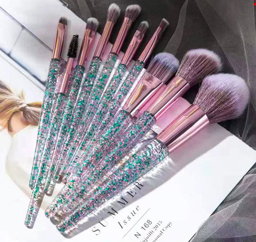 Christmas gifts 10PCS Makeup Brush Set Professional Super soft detail - Sally Makeup Accessories