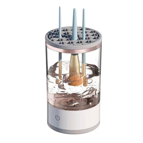 Quick and efficient automatic brush cleaner for makeup lovers