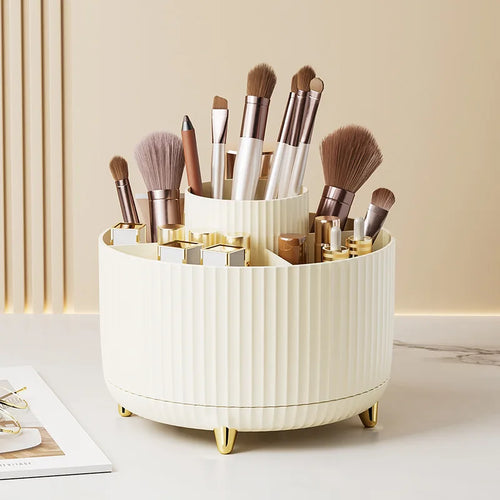 360 Rotating Makeup Desktop Cosmetic Storage Box Organizer Large - Sally Makeup Accessories