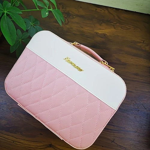 1pc Smart LED Cosmetic Case With Mirror Travel Makeup Bag Large - Sally Makeup Accessories