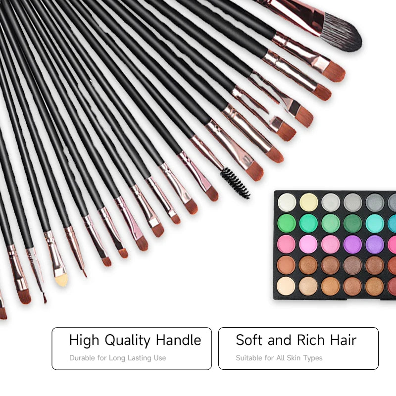 120 Colors Matte Shimmer Eyeshadow Palette Natural Waterproof Lasting - Sally Makeup Accessories