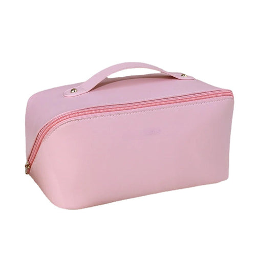 Large Capacity PU Pillow Makeup Bag – Travel Cosmetic Tote for Women