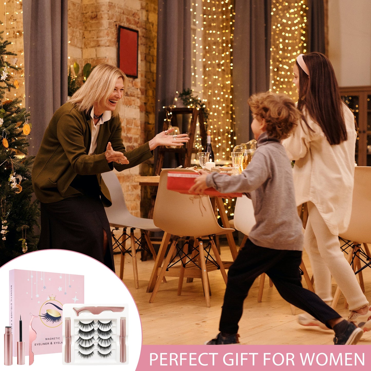 Magnetic Eyelashes with Eyeliner Kit 5 Pairs Magnetic Eyelashes with 2 - Sally Makeup Accessories 