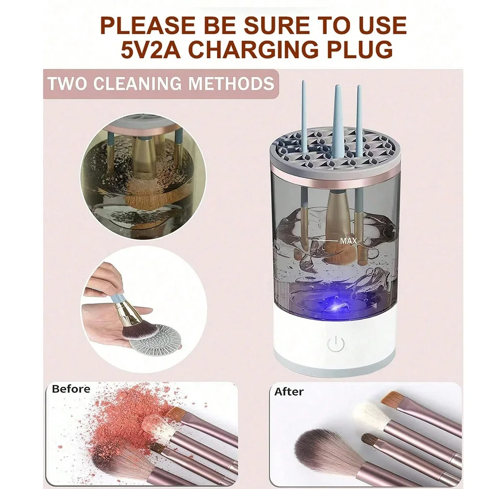 Automatic Brush Cleaner Electric Makeup Brush Cleaning Machine Fast - Sally Makeup Accessories 