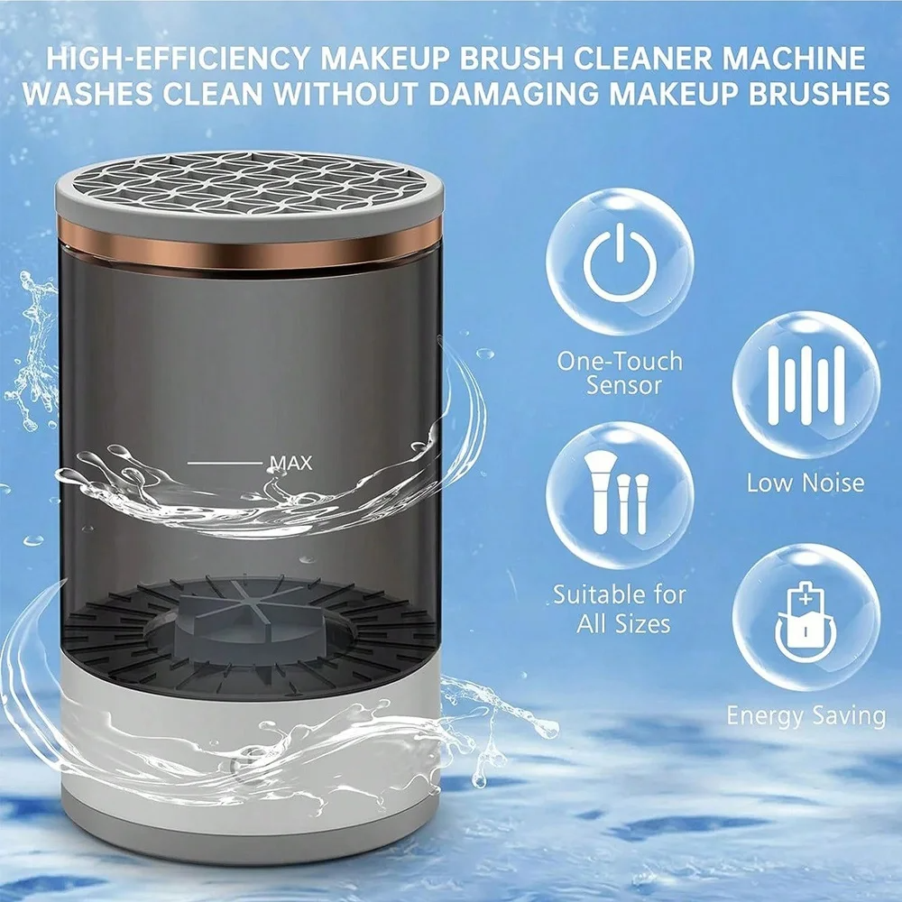 Automatic Brush Cleaner Electric Makeup Brush Cleaning Machine Fast - Sally Makeup Accessories 
