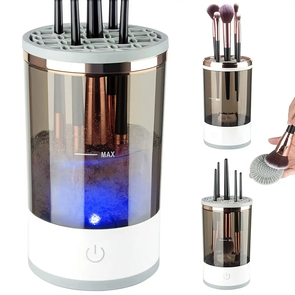 Automatic Brush Cleaner Electric Makeup Brush Cleaning Machine Fast - Sally Makeup Accessories 
