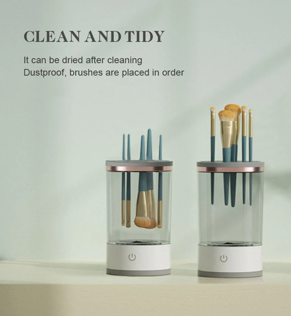 Automatic Brush Cleaner Electric Makeup Brush Cleaning Machine Fast - Sally Makeup Accessories 