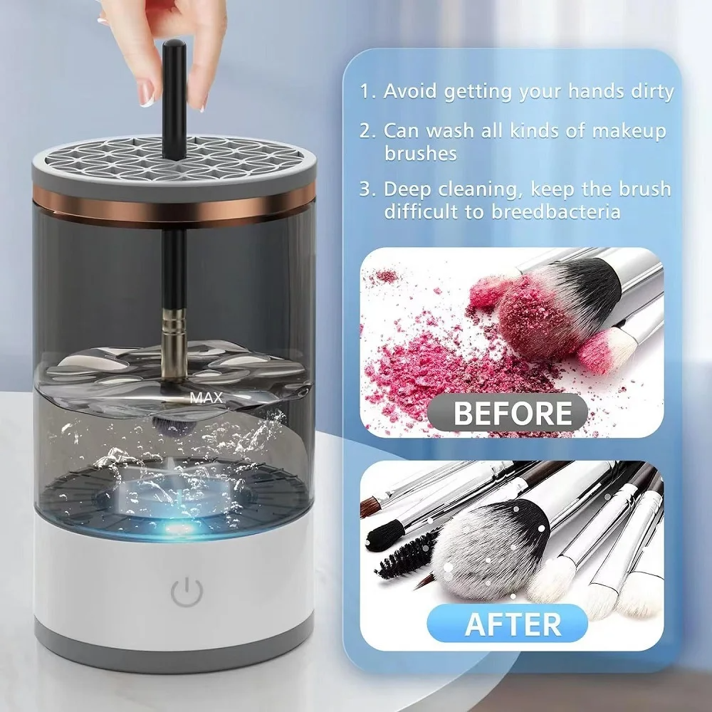 Automatic Brush Cleaner Electric Makeup Brush Cleaning Machine Fast - Sally Makeup Accessories 