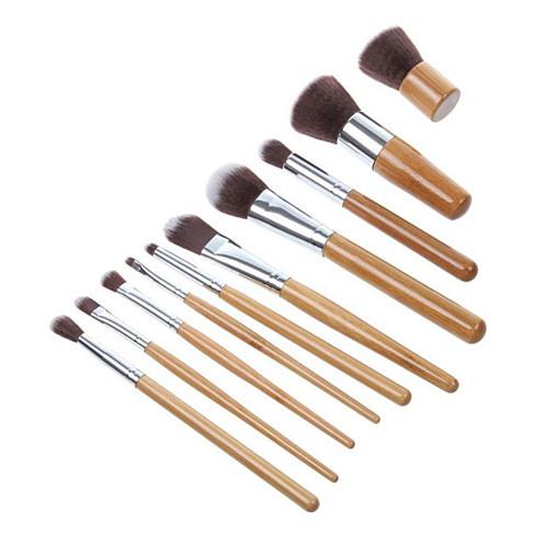 Lucky Beauty Bamboo Brush Set of 11 pcs - Sally Makeup Accessories 