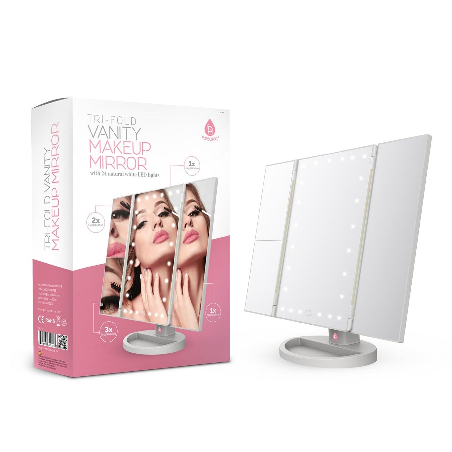 Tri-Fold Vanity Makeup Mirror - Sally Makeup Accessories 