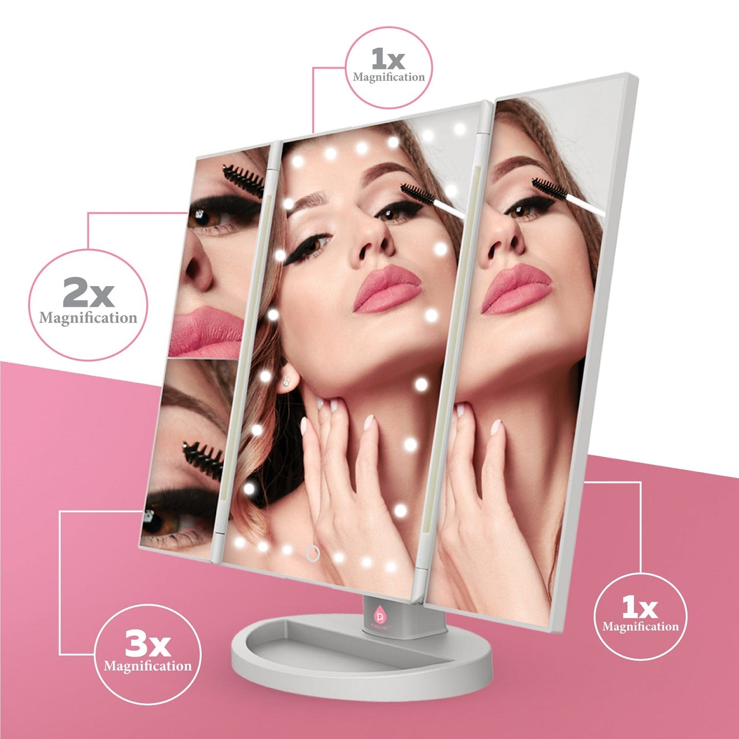 Tri-Fold Vanity Makeup Mirror - Sally Makeup Accessories 
