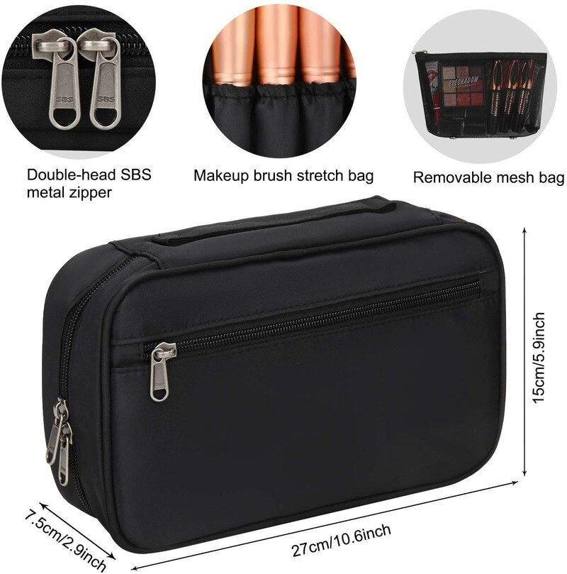 Travel Makeup Bag – Professional Beauty Case & Toiletry Organizer - Sally Makeup Accessories 