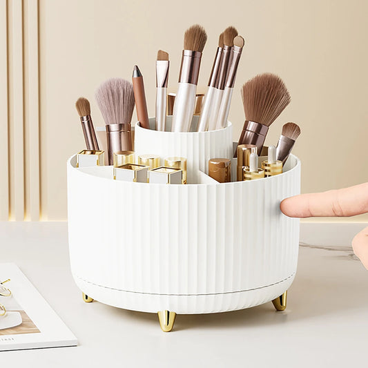 360 Rotating Makeup Desktop Cosmetic Storage Box Organizer Large - Sally Makeup Accessories 