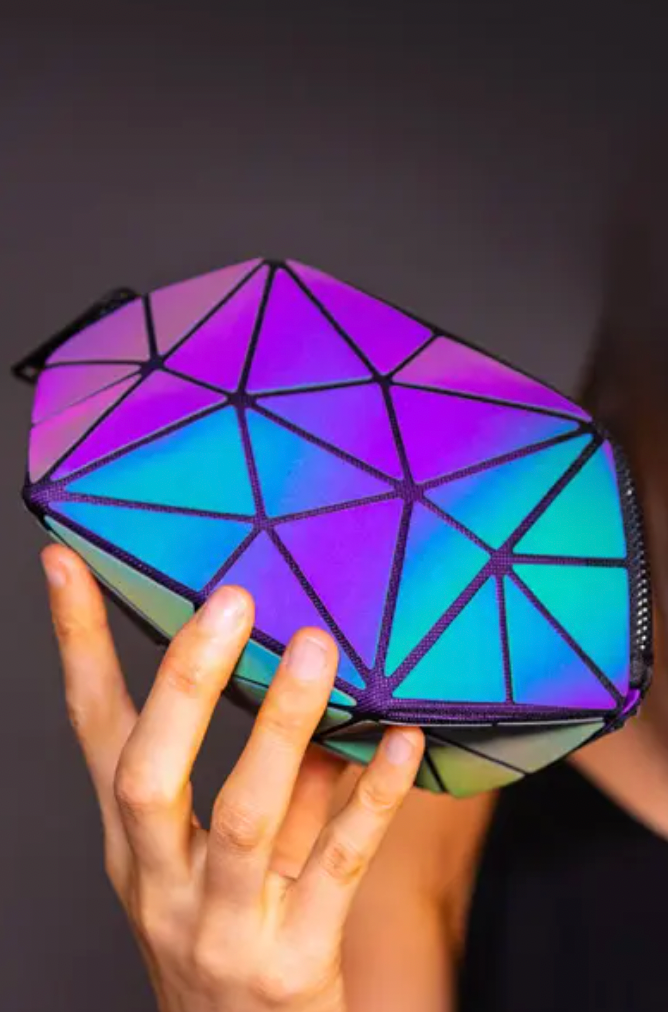 Lumination Holographic Makeup Bag | Stylish Travel Cosmetic Organizer - Sally Makeup Accessories 