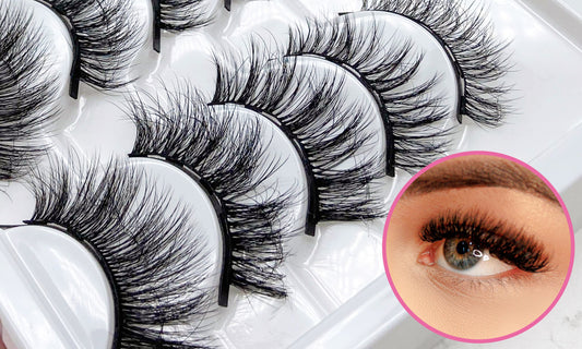 10 Piece Mixed 3D Multi-layer Magnetic False Eyelashes Set with - Sally Makeup Accessories 